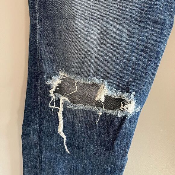 Joe's Jeans Slim Crop Distressed Raw Hem Mid-Rise | SZ 27 - Picture 8 of 16